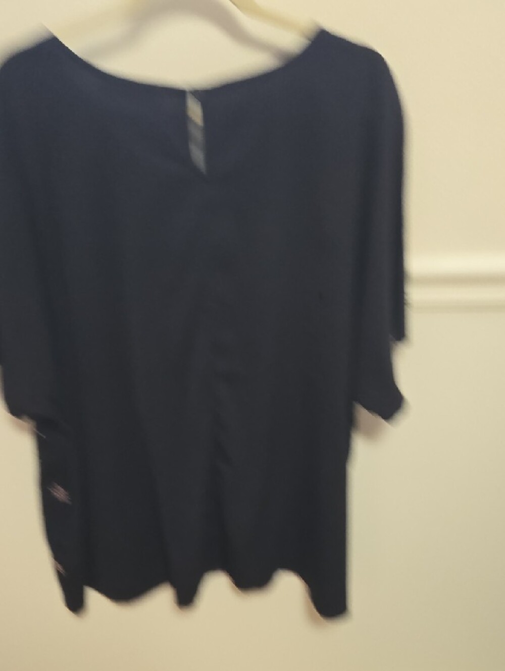 Lavish Navy Blue Multi-Panel Embroidered Tunic - Picture 6 of 6